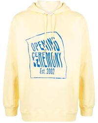 Opening Ceremony - Warped Logo-Print Cotton Hoodie - Lyst