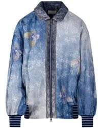 Pierre Louis Mascia - Veste Bomber À Fleurs - Lyst