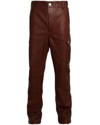 Amiri - Flared Leather Cargo Pants - Lyst