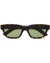 Retrosuperfuture - Tortoiseshell-effect Rectangle-frame Sunglasses - Lyst