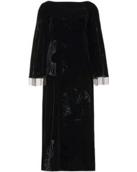 Themis Z - Kyma Fringe Patterned Midi Dress - Lyst