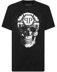 Philipp Plein - Ss Stones Skull T-Shirt - Lyst