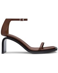 Courreges - Stream 75mm Leather Sandals - Lyst