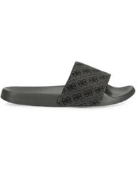 Guess - Tokyo 4G Monogram-Print Slides - Lyst