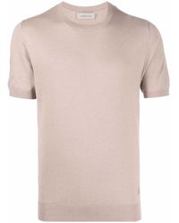 Corneliani - Cotton-cashmere Crew-neck T-shirt - Lyst