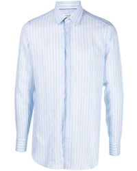 Tintoria Mattei 954 - Striped Button-up Linen Shirt - Lyst