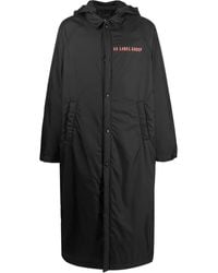 44 Label Group - Logo-Print Long Hooded Jacket - Lyst