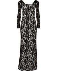 Nina Ricci - Bow-embellished Sequinned Lace Gown - Lyst