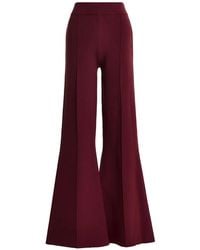 Essentiel Antwerp - Pressed-Crease Flared Knitted Trousers - Lyst
