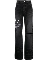 Amiri - Arts District Straight-Leg Jeans - Lyst