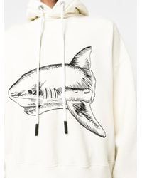 Palm Angels - Split Shark Hoodie - Lyst