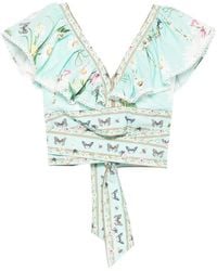 Paperlace - Ruffled Floral Top - Lyst
