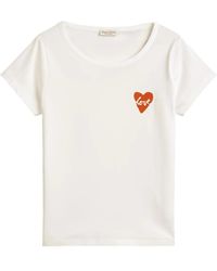 Marc O' Polo - Heart-Print Cotton T-Shirt - Lyst