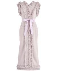 Huishan Zhang - Arlo Tweed Midi Dress - Lyst
