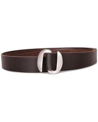 Orciani - Broken O Hunting Double Oval-Buckle Suede Belt - Lyst