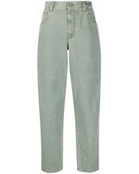 Alberta Ferretti - High-Waisted Tapered Jeans - Lyst