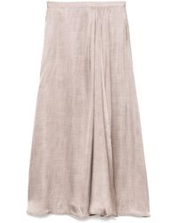 Kiton - Pleat-Detail Midi Skirt - Lyst
