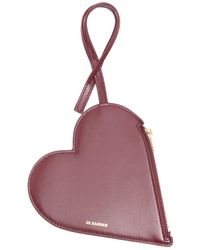 Jil Sander - Heart-shaped Leather Pouch - Lyst