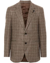 Lardini - Brooch-Detail Blazer - Lyst