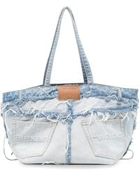 Alexander Wang - Deconstructed Denim Tote Bag - Lyst