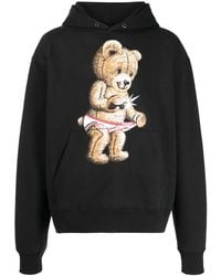 DOMREBEL - Snap Teddy-Print Pullover Hoodie - Lyst