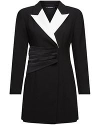 KARL LAGERFELD - Contrast-Lapel Blazer Dress - Lyst