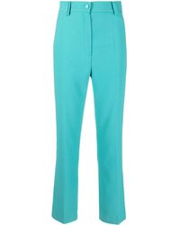 Hebe Studio - High-waisted Straight-leg Trousers - Lyst