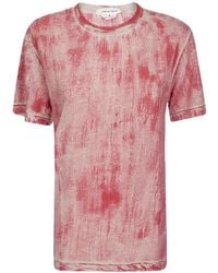 Comme des Garçons - Distressed-Effect Linen T-Shirt - Lyst