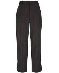 Twp - Roberts Pinstripe-Pattern Straight-Leg Trousers - Lyst