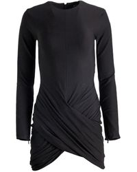 Jacquemus - Draped Long-Sleeve Mini Dress - Lyst