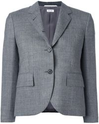 Thom Browne - Thom Brown Classic Single Breasted Sport Coat In Medium Grey 2-ply Wool - Lyst