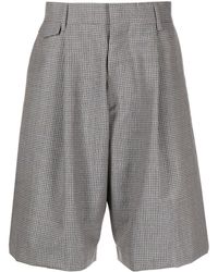 Paul Smith - Check-print Wool Shorts - Lyst