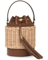 Gianvito Rossi - Tassel Wicker Siënna Bucket Bag - Lyst
