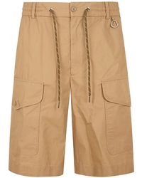 Moncler - Logo-Patch Cargo Shorts - Lyst