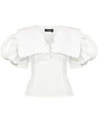 ANOUKI - Blusa con manga farol - Lyst