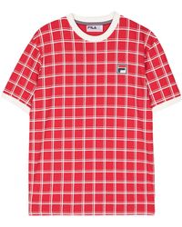 Fila - Freddie Checked T-shirt - Lyst