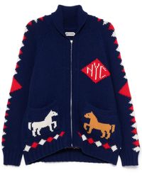 Bode - Cárdigan Diamond Corral - Lyst