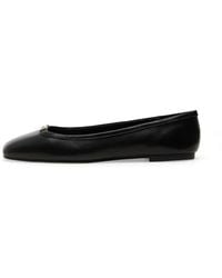 ALDO - Corinthie Logo-Plaque Square-Toe Ballet Flats - Lyst