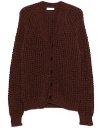 Roberto Collina - Chunky-Knit V-Neck Cardigan - Lyst
