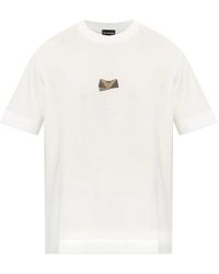 Emporio Armani - Logo-Patch Short-Sleeve T-Shirt - Lyst