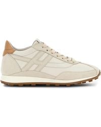 Hogan - Lace-Up Sneakers With Silk - Lyst