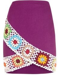 Olympiah - Falda corta con diseño cruzado - Lyst