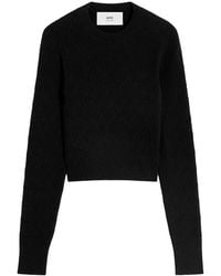 Ami Paris - Ami De Coeur Top Van Katoenblend - Lyst