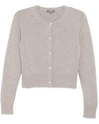N.Peal Cashmere - Chunky Crop Cardigan - Lyst