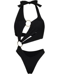 Louisa Ballou - Sex Wax Halterneck Cutout Swimsuit - Lyst