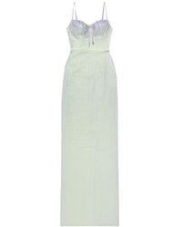 Area - Crystal-Embellished Maxi Dress - Lyst
