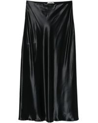 Alberta Ferretti - サテンスカート - Lyst