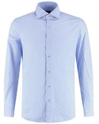 Luigi Borrelli Napoli - Vertical-Stripe Long-Sleeve Shirt - Lyst