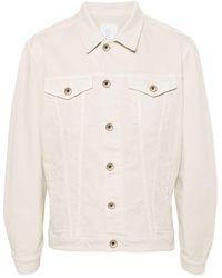 Eleventy - Panelled Denim Shirt Jacket - Lyst