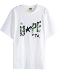 A Bathing Ape - Bape Sta Camo-Print T-Shirt - Lyst